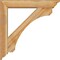 Ekena Millwork Legacy Traditional Rough Sawn Bracket w/ Offset Brace, Western Red Cedar, 6"W x 32"D x 32"H BKT0604X32X32LEC01RWR - alternate 2